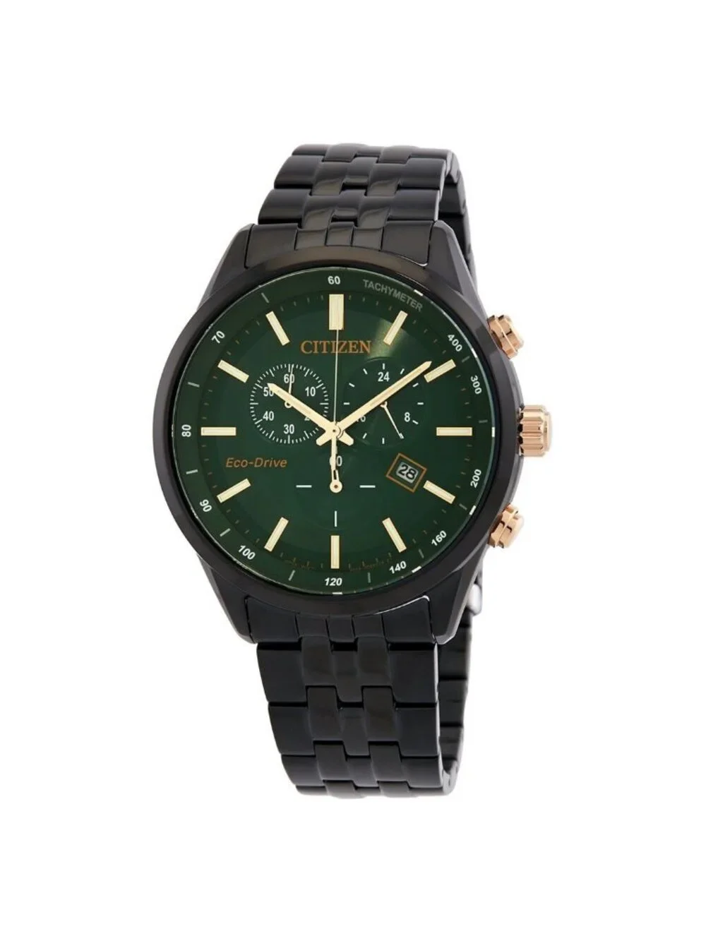 NWT Citizen Chronograph GMT Green Dial Men's Watch